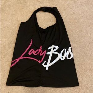 LadyBoss Swag Black Tank